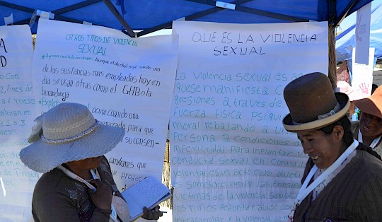 As part of the project, community women organised communication campaigns and workshops against domestic violence.